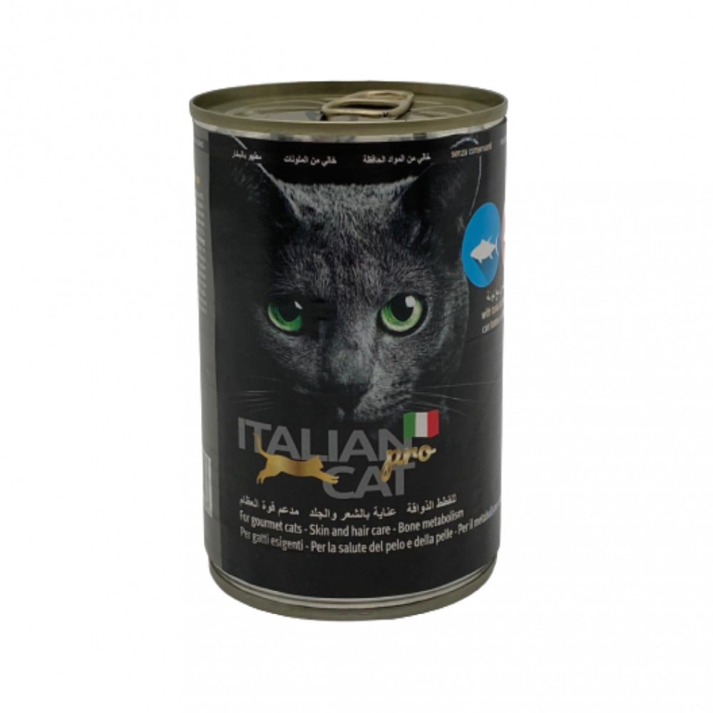 ايتاليان كات للعناية بالشعر والجلد بنكهة السلمون والتونة 405 جرام