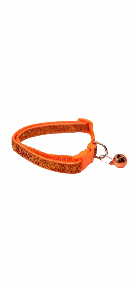 طوق قطط لامع بجرس