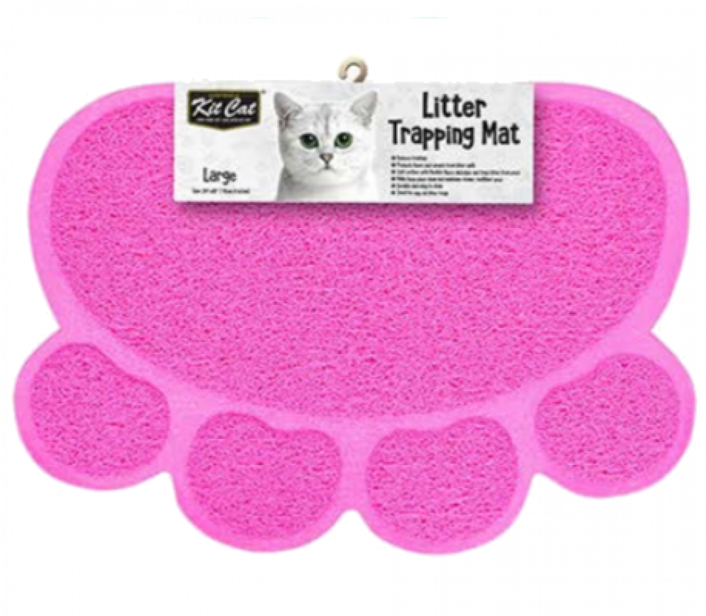 دعاسة حصيرة كت كات كبيرة لحوض الرمل شكل بصمة اليف ٤٥سم*٦٠سم