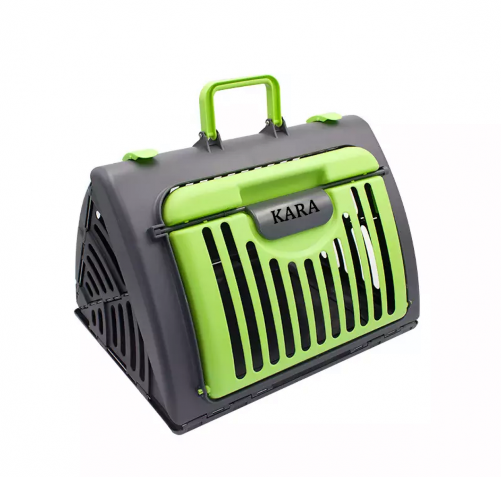 قفص قطط وكلاب للتنقل شكل مثلث