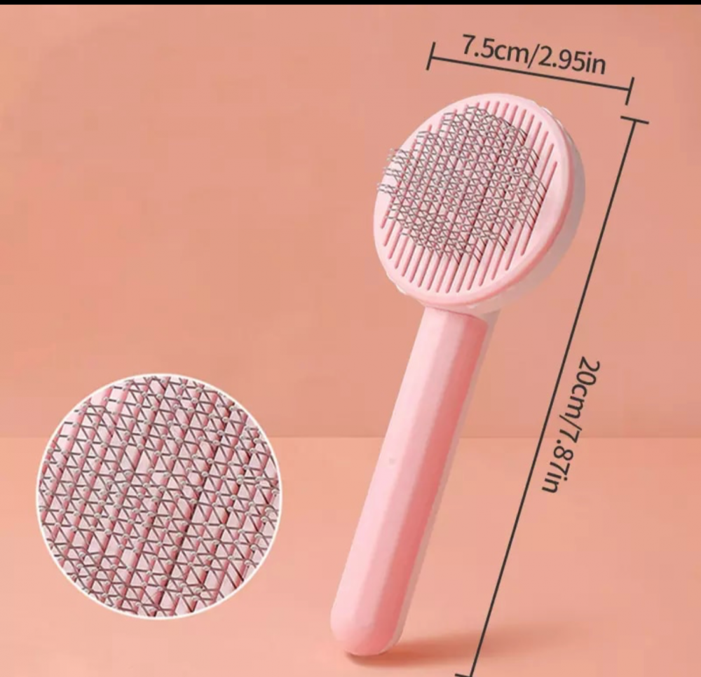 مشط حديد مع ضاغط تنظيف ذاتي