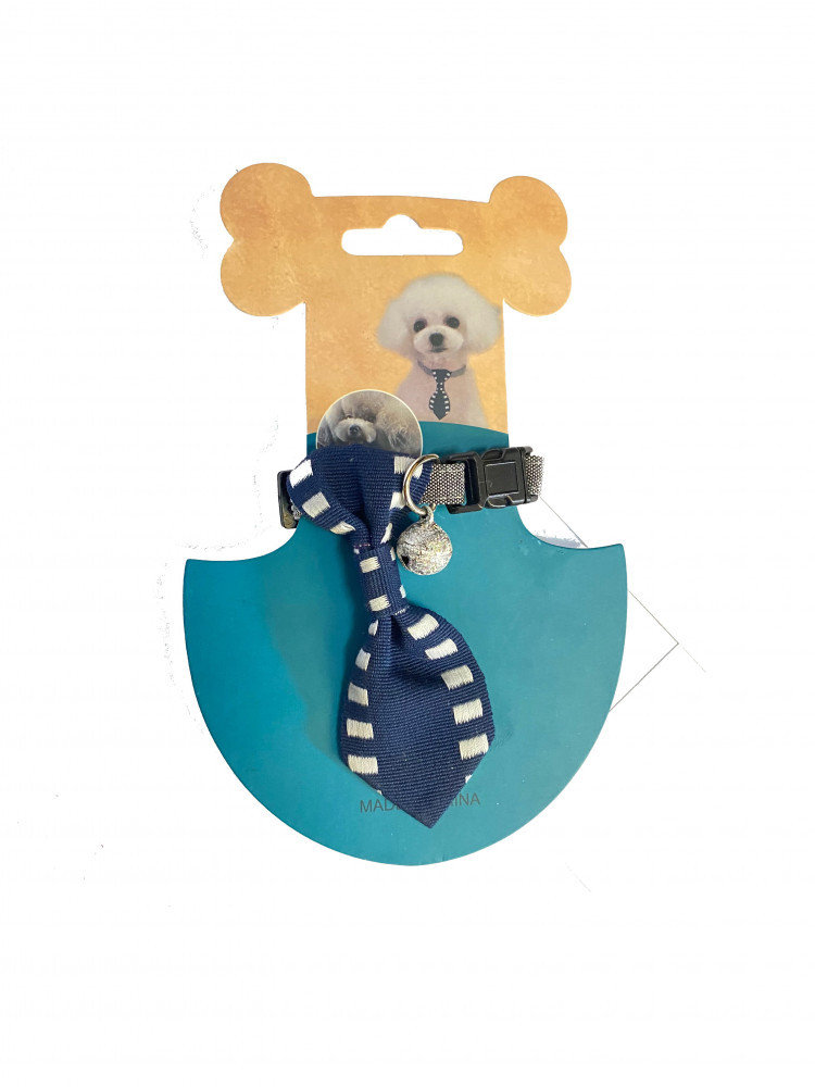 طوق انيق بربطة عنق انيقة مع جرس