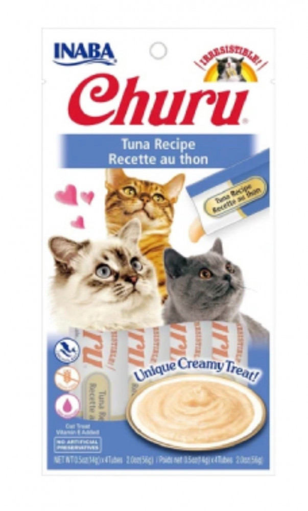اينابا تشورو مكافأة قطط هريس التونة 4 أظرف*14غ