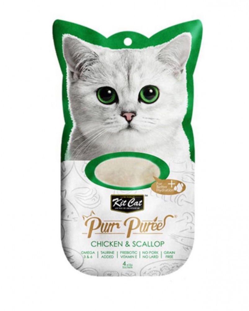 كت كات مكافأة قطط بالدجاج ومحار 15غ 4 أظرف