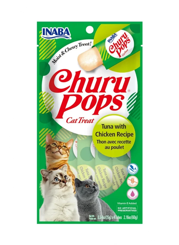 مكافاة قطط تشورو جيلي تونا مع الدجاج 4*15g مكافاة قطط تشورو جيلي تونا مع الدجاج 4*15g