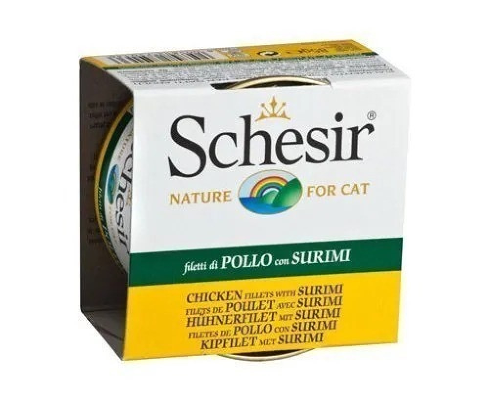 شيزر طعام قطط رطب بالدجاج والسوريمي 85غ
