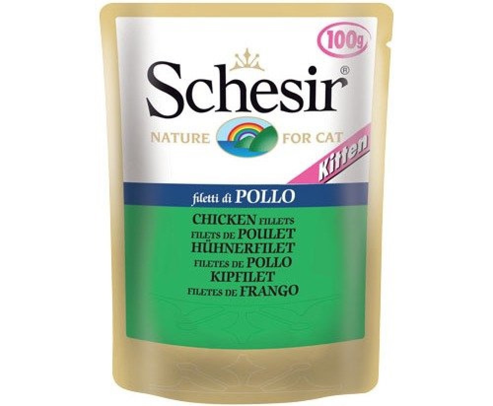 شيزر طعام رطب بالدجاج للقطط الصغيرة 100غ