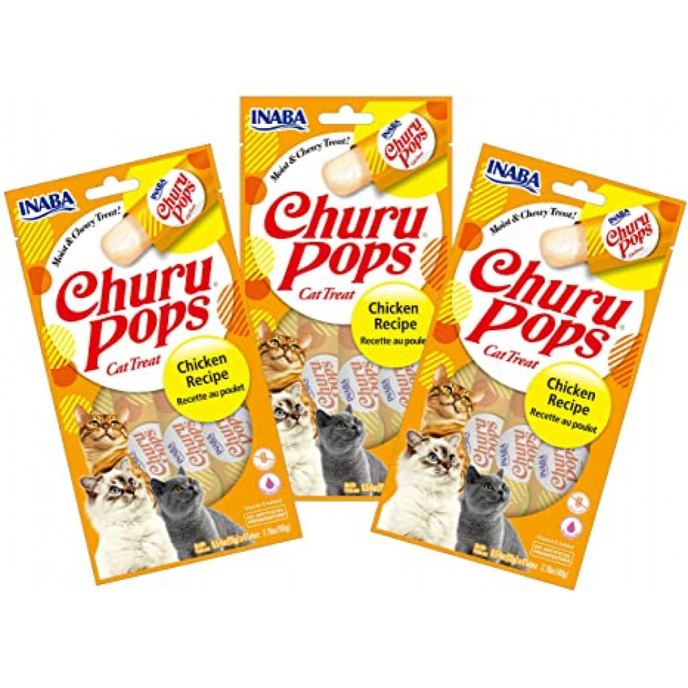 مكافاة قطط اينابا تشورو بوبس جيلي بالدجاج 4*15g
