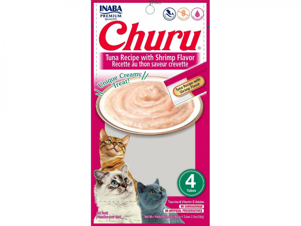 اينابا تشورو مكافأة هريس التونا مع الجمبري 4 أظرف*14غ