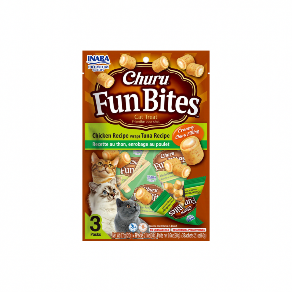 اينابا تشورو مكافأة الدجاج  محشية كريمة تونا 3 أظرف*20 جرام