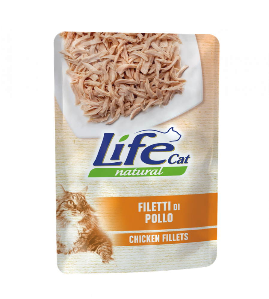 اظرف لايف بالدجاج للقطط البالغة 70 جرام