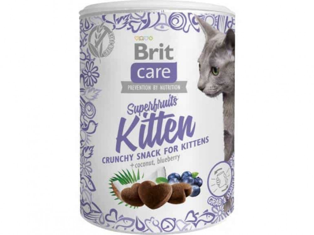 مكافآت للقطط الصغيره دجاج بنكهة جوز الهند والتوت الازرق 100 جرام