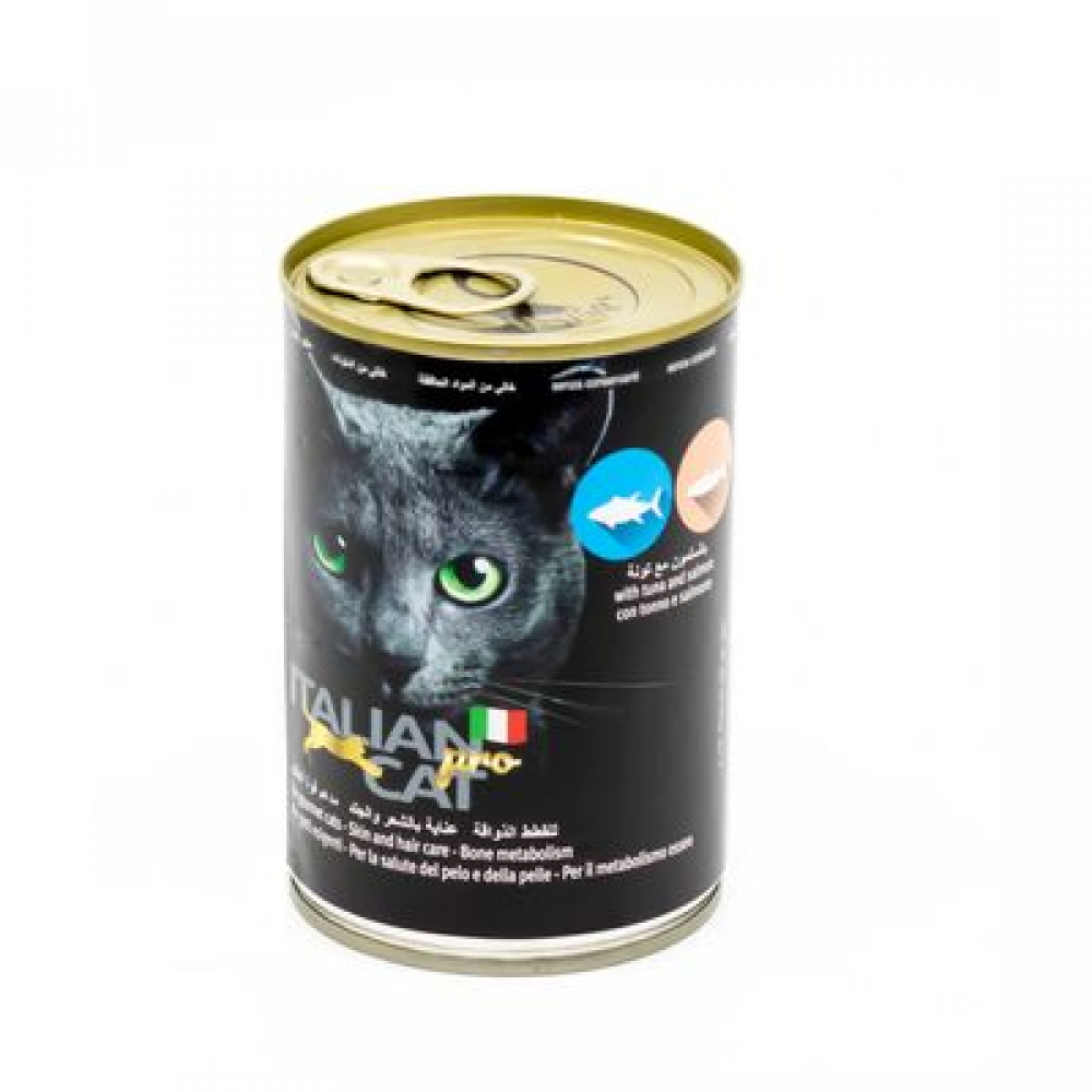 ايتاليان كات للعناية بالشعر والجلد بنكهة السلمون والتونة 405 جرام