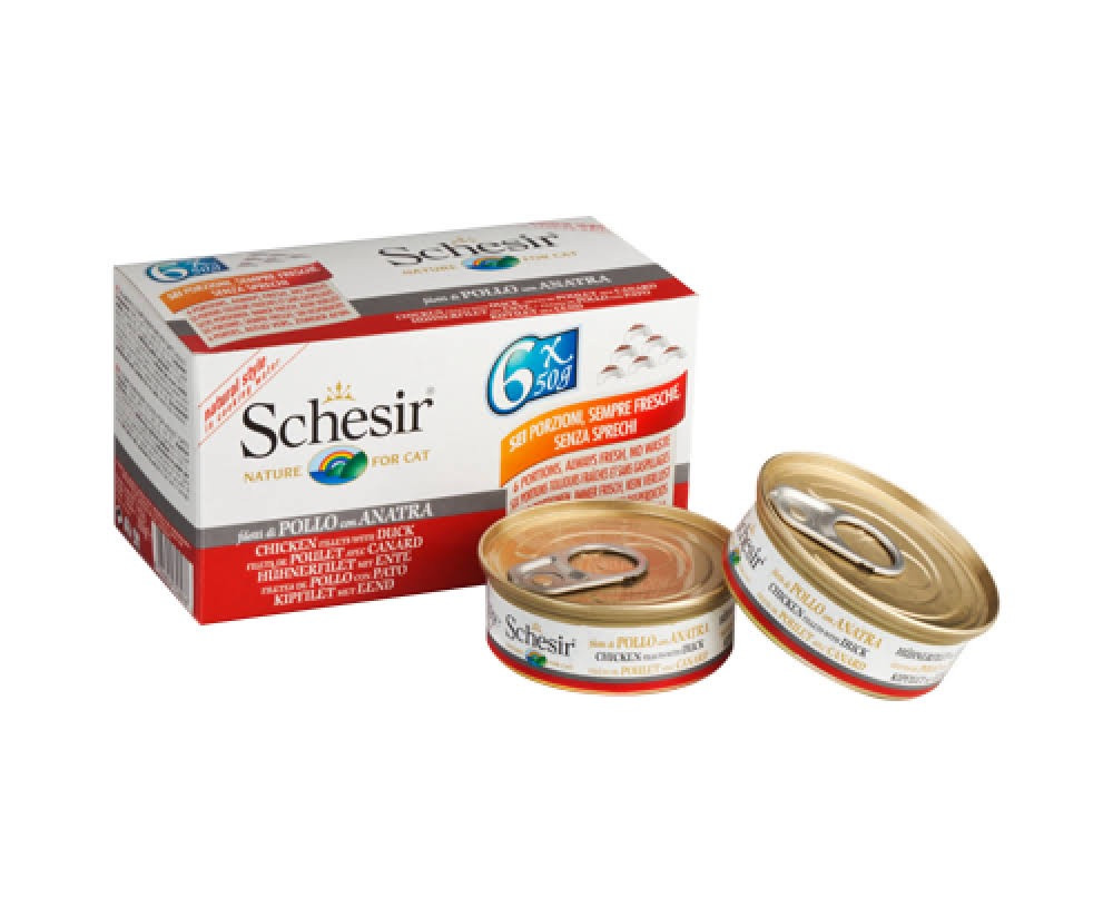 شيزر معلبات فيليه الدجاج مع البط في الماء المطهي 6×50غ