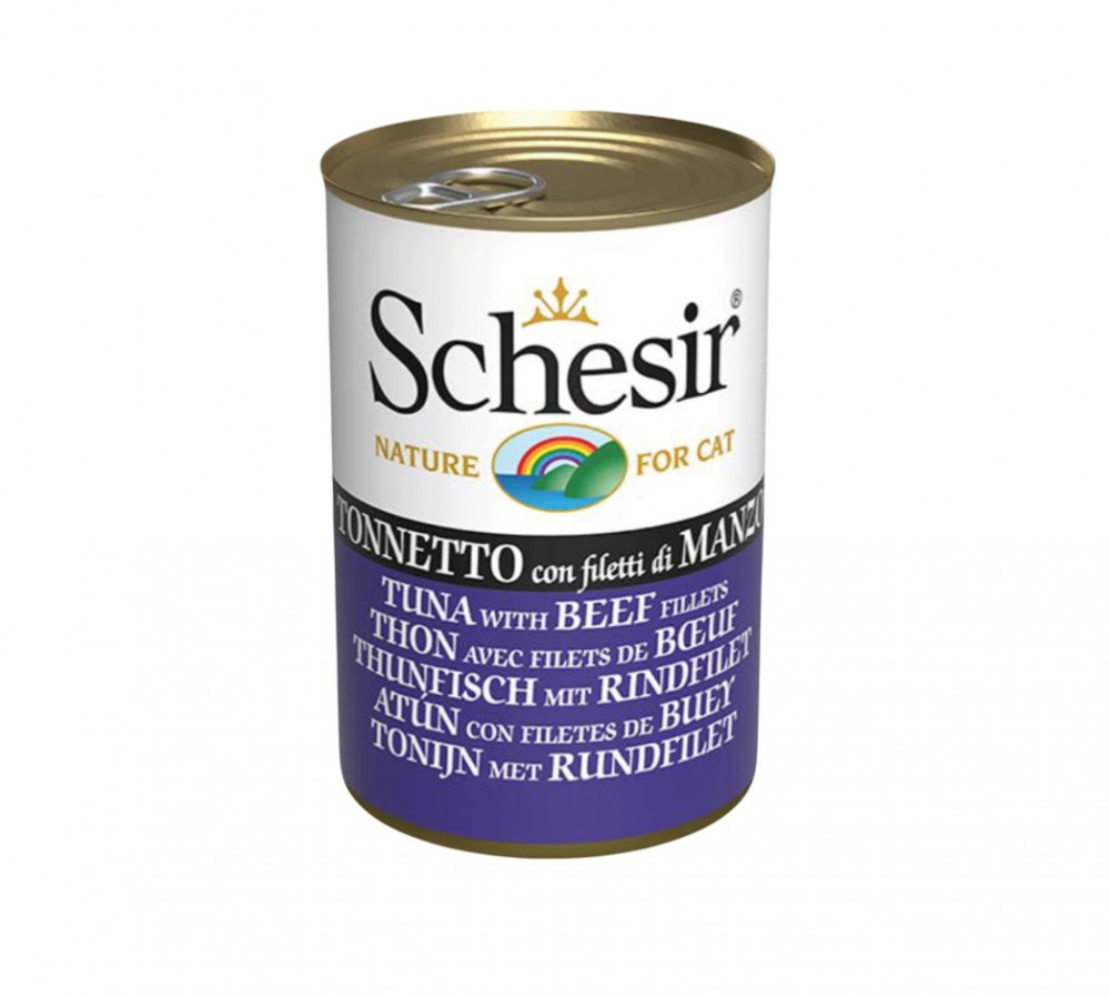 شيزر معلبات التونا مع اللحم البقري بالجلي 140غ