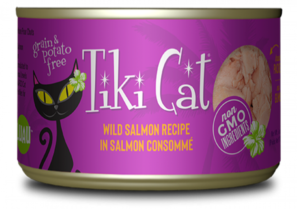تيكي كات  لواو سالمون في مرق السالمون  طعام رطب للقطط 80 جرام