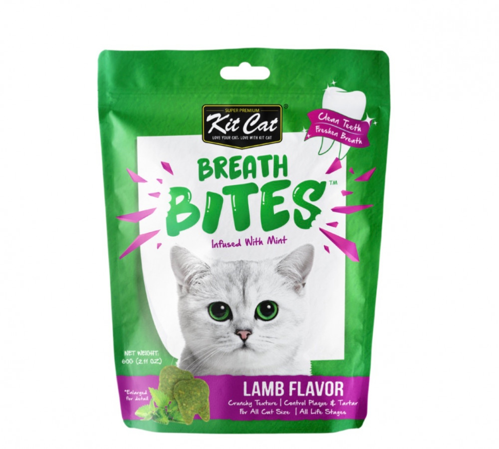 كت كات بريث بايتس لدعم الاسنان بلحم الخروف 60g