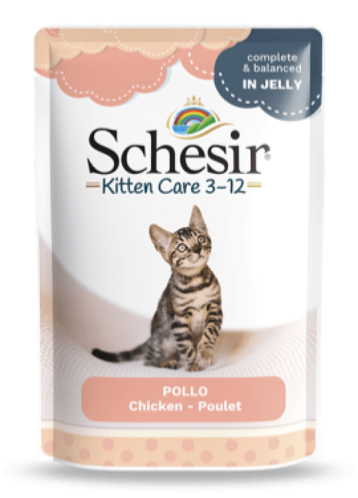 شيزر طعام رطب بالدجاج  للقطط الصغيره 85 جرام