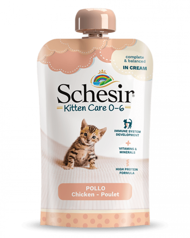 شيزر طعام رطب بالدجاج  للقطط الصغيره 150 جرام