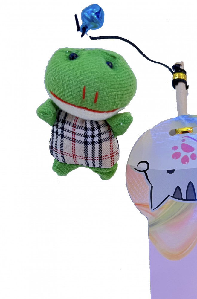 لعبة سنارة دمية الوان متعددة للقطط