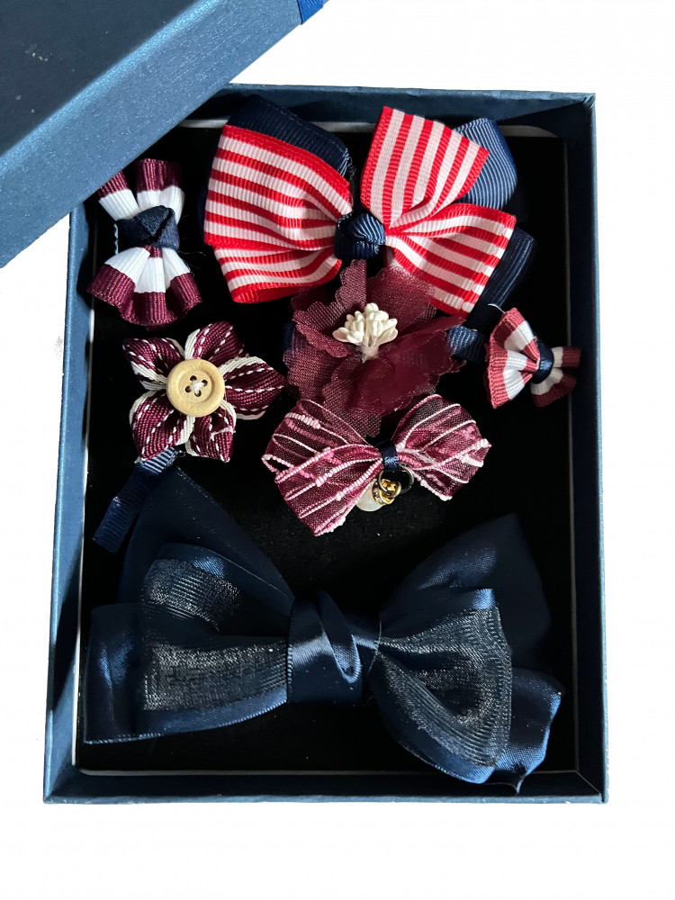 علبة هدايا مجموعة ربطات شعر