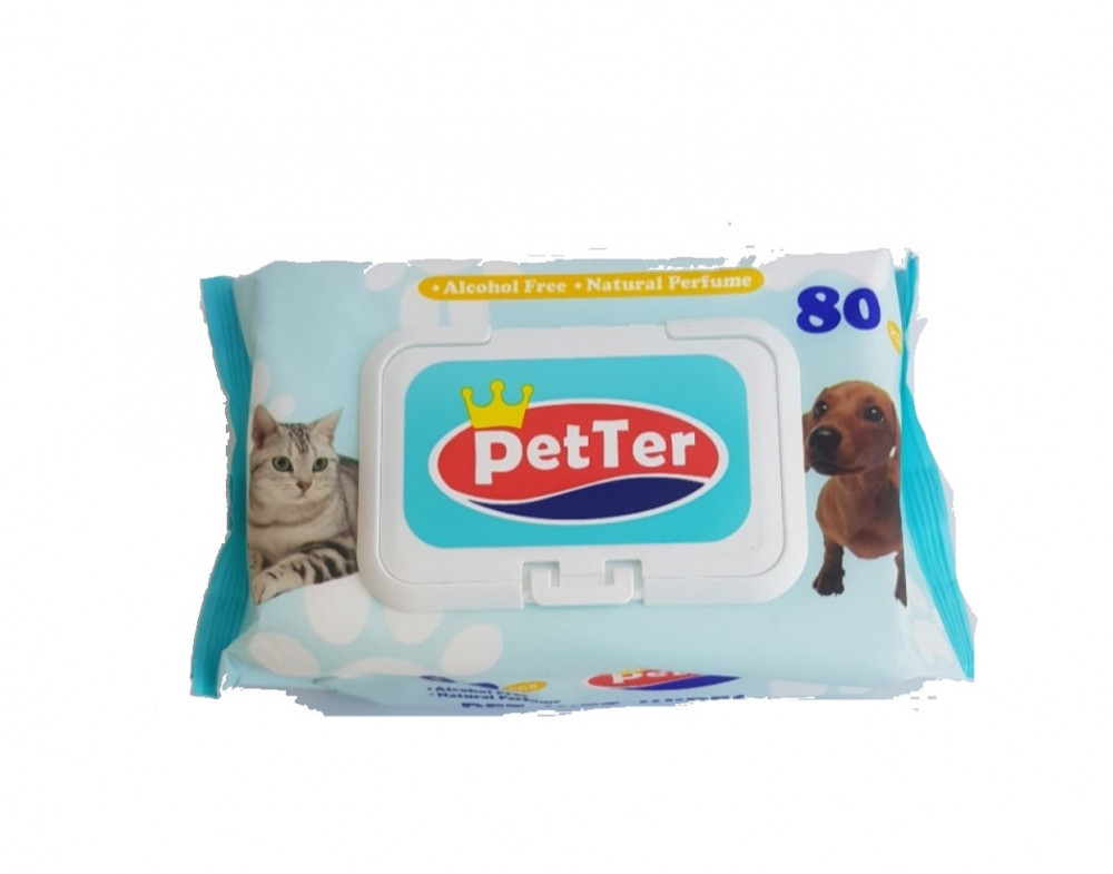 مناديل معطره للقطط و الكلاب 80 منديل