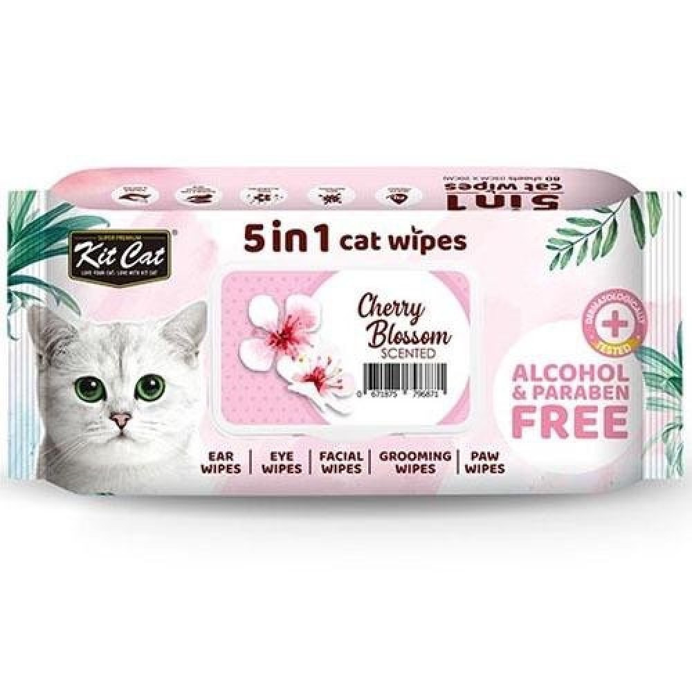 مناديل معطرة 5 في 1 برائحة زهرة الكرز 80قطعة مناديل معطرة 5 في 1 برائحة زهرة الكرز 80قطعة