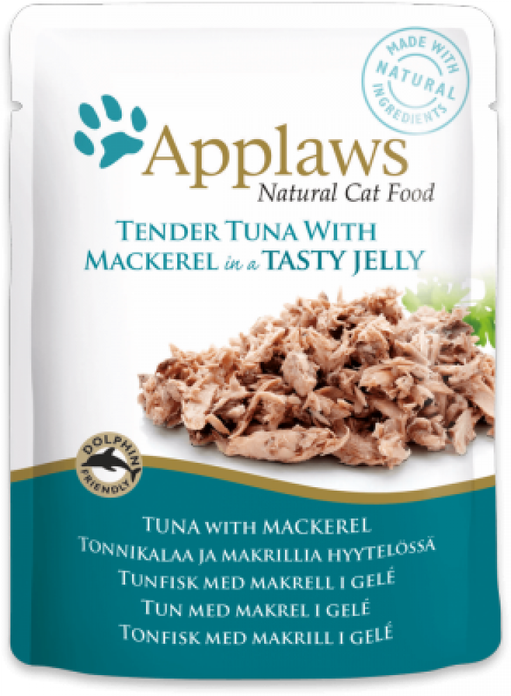 اظرف ابلاوز تونا مع سمك الاسقمري في الجلي للقطط  70g