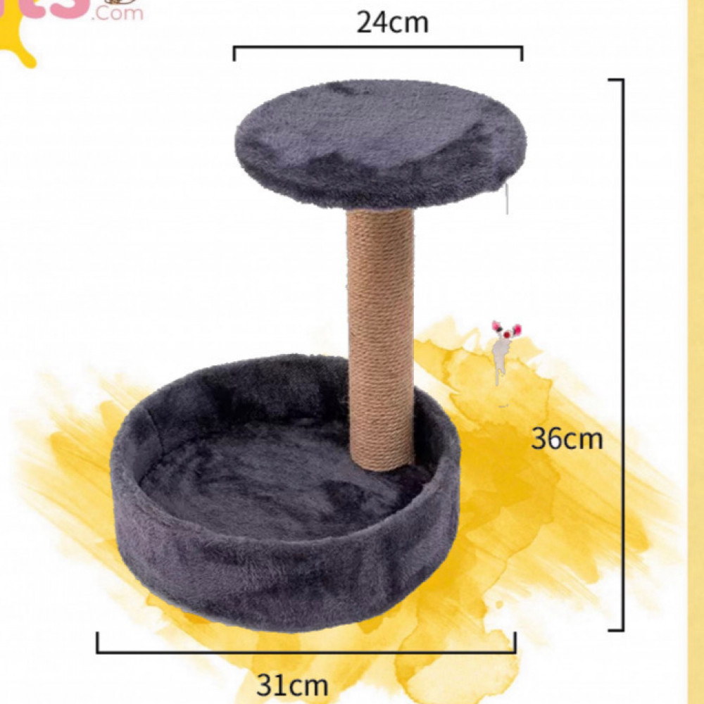 خداشة دائرية مع سرير ناعم