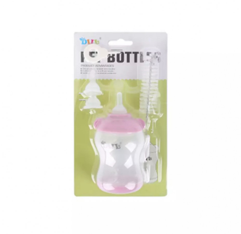 رضاعة مع فرشاة للتنظيف ورؤوس سيلكون صغيرة