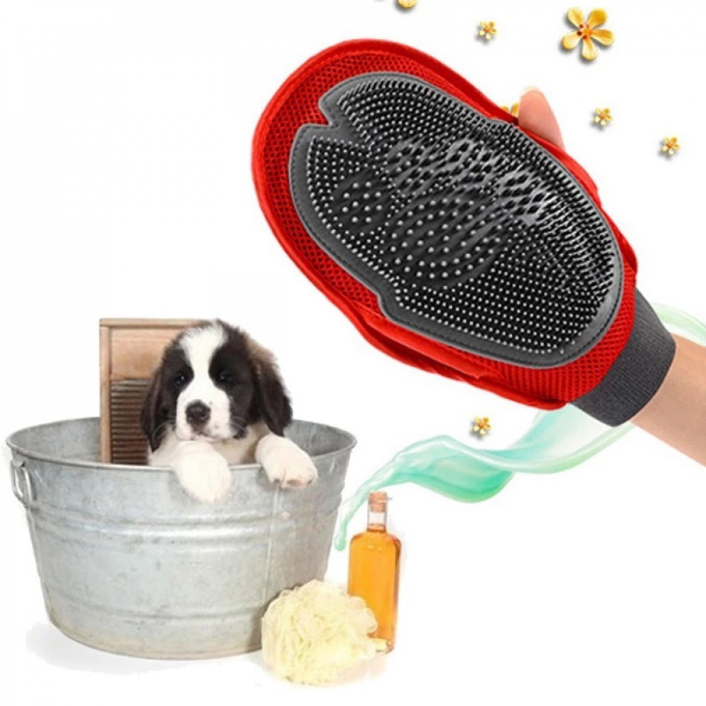 قفاز تنظيف لاستحمام القطط والكلاب