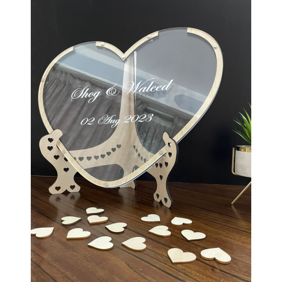 طارة قلب شفاف 