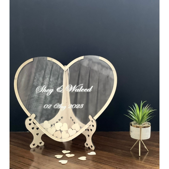 طارة قلب شفاف 