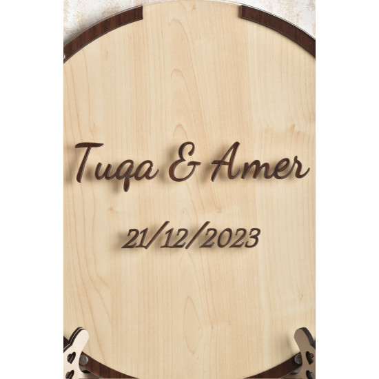 طارة الأمنيات دائري خشبي طارة الأمنيات دائري خشبي