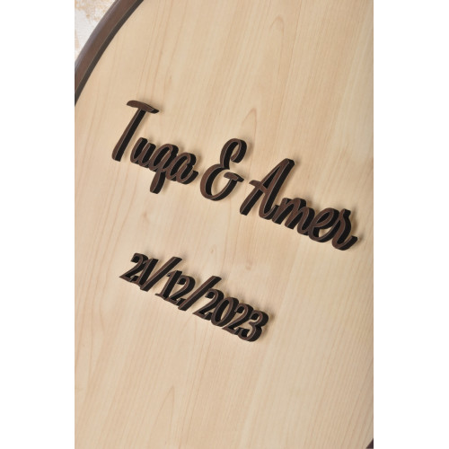 طارة الأمنيات  دائري خشبي