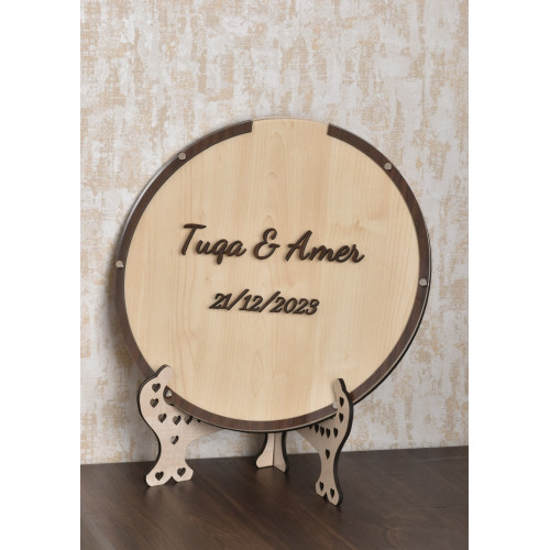 طارة الأمنيات  دائري خشبي