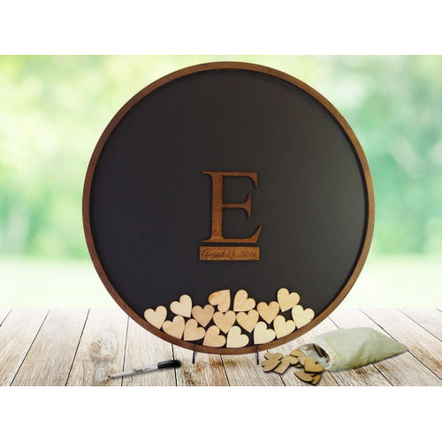 طارة الأمنيات دائري خشب اسود