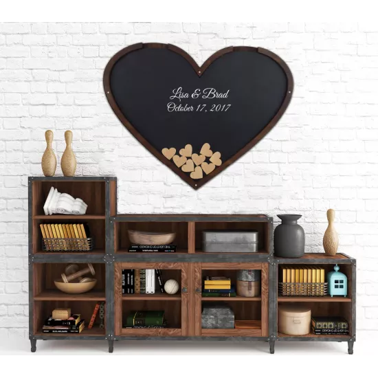 طارة الأمنيات قلب خشبي اسود طارة الأمنيات قلب خشبي اسود