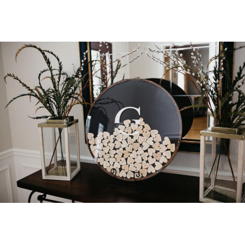 طارة الأمنيات دائري خلفية اسود