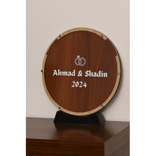 طارة الأمنيات دائري خشبي