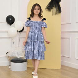 فستان بناتي طبقات - Mk23017