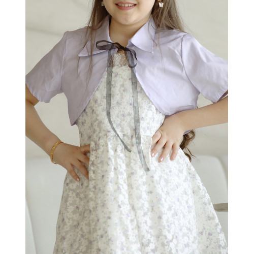 فستان بناتي مشجر وجاكيت - Mk2501008 فستان بناتي مشجر وجاكيت - Mk2501008