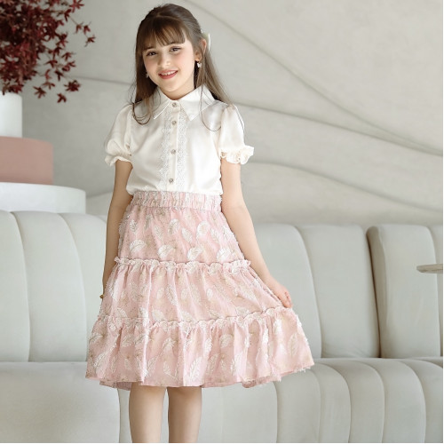 تيور بناتي بتطريز ورق الشجر - Mk2501002 تيور بناتي بتطريز ورق الشجر - Mk2501002