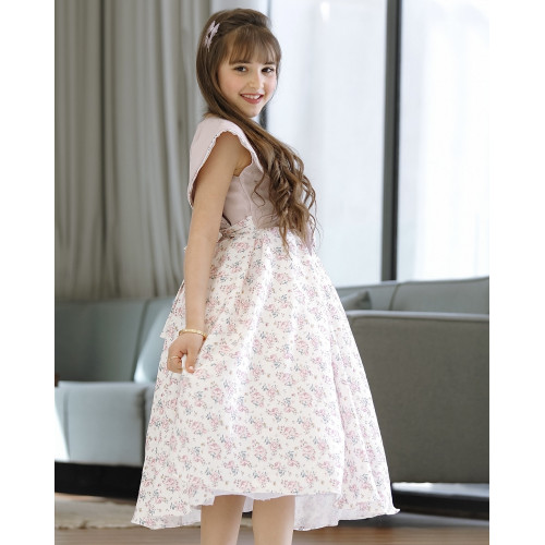 فستان بناتي سبور بفيونكه على الخصر - 902 فستان بناتي سبور بفيونكه على الخصر - 902