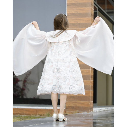 فستان بناتي سبور فراشة - 929 - يوجد اختلاف بدرجة لون الجناح صورة توضيحية