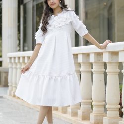 فستان بناتي بتصميم مميز ورود - 936