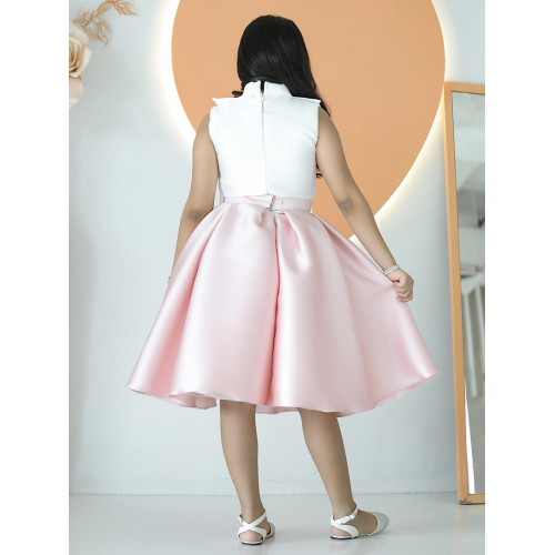 تيور بناتي لحمي بفيونكه على التنورة - m3645 تيور بناتي لحمي بفيونكه على التنورة - m3645