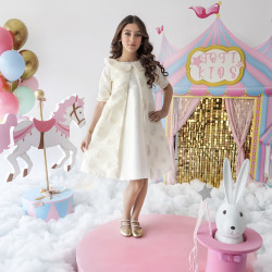 فستان بناتي قطعتين جاكيت - 952 فستان بناتي قطعتين جاكيت - 952