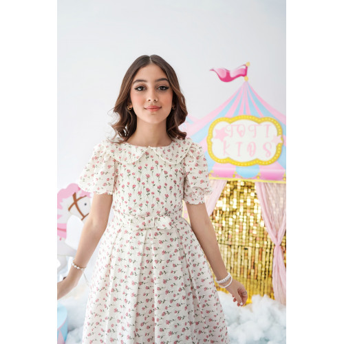 فستان بناتي مورد بالزهور سحر الإطلالة الريفية - 1000 فستان بناتي مورد بالزهور سحر الإطلالة الريفية - 1000