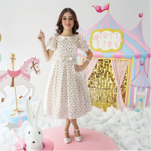 فستان بناتي مورد بالزهور سحر الإطلالة الريفية - 1000 فستان بناتي مورد بالزهور سحر الإطلالة الريفية - 1000